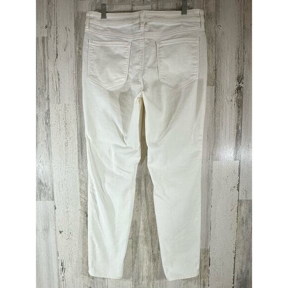 Athleta Skulptek Skinny Ankle Jeans‎ Size 12 (33x29) Off White Cream High Rise - Picture 2 of 9